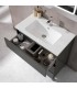 Meuble de salle de bain sur pieds BOX 3 tiroirs avec lavabo