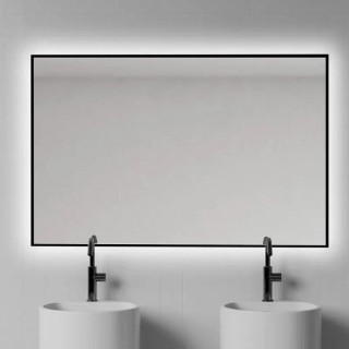 Miroir de salle de bain LED B-951 avec bord noir